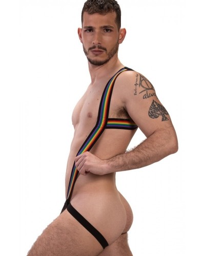 Harnais Jock Pride Infinity Noir sextoys et accessoires sur La Boutique du Hard