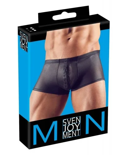 Shorty sexy à zip Hileo Noir sextoys et accessoires sur La Boutique du Hard