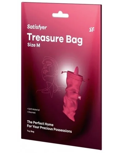 Pochette de Rangement Treasure Bag M Rose sextoys et accessoires sur La Boutique du Hard