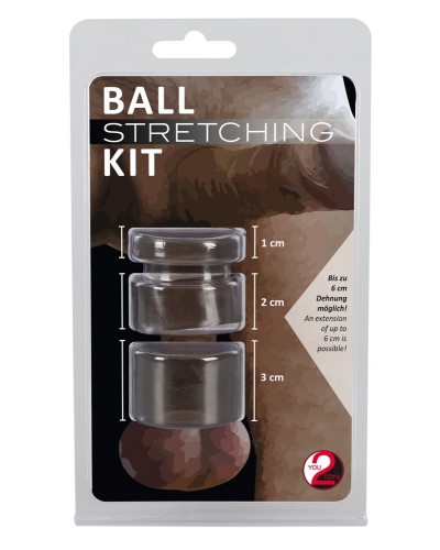 Lot de 3 Ballstretchers Stretching Kit Gris sextoys et accessoires sur La Boutique du Hard