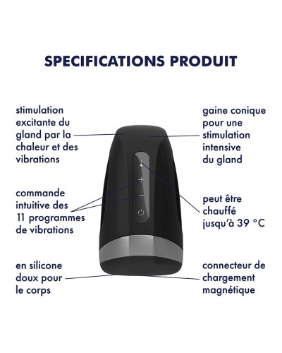 Masturbateur Heat Vibration Satisfyer pas cher