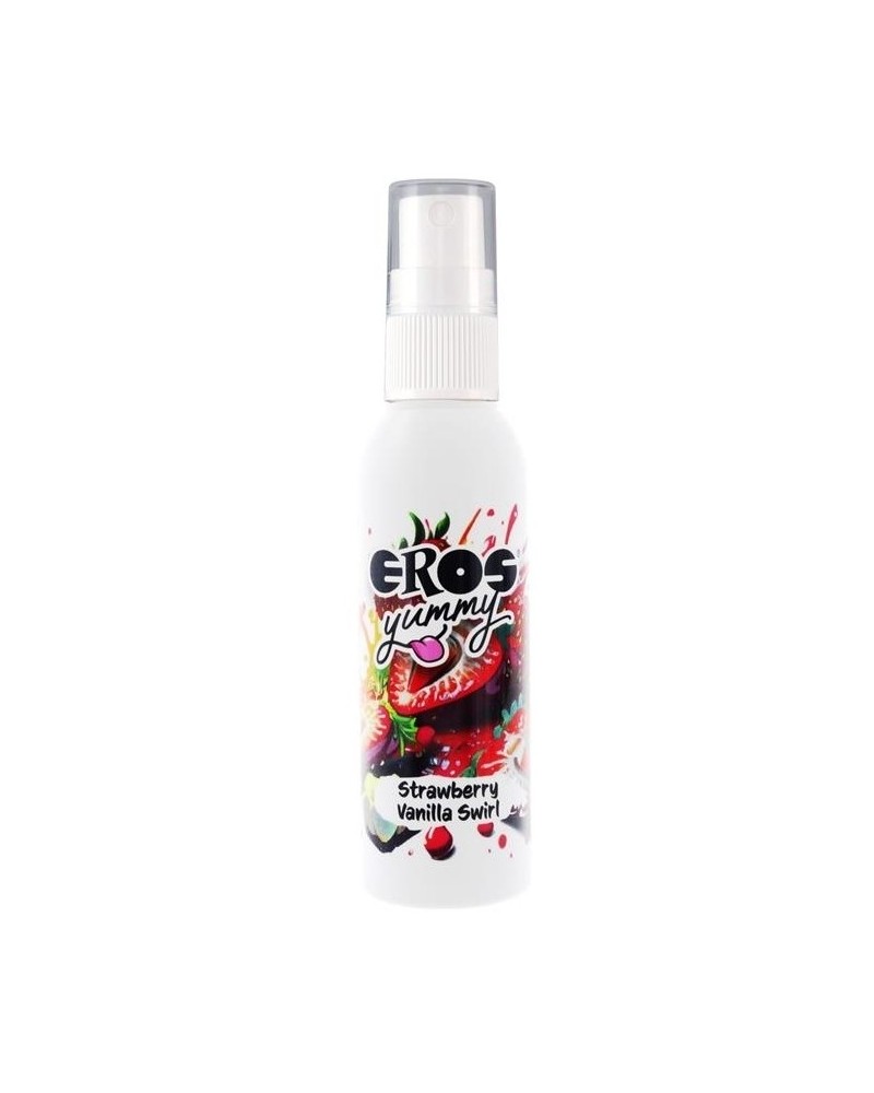 Spray Corporel à Lécher Yummy Fraise Vanille 50 ml sextoys et accessoires sur La Boutique du Hard