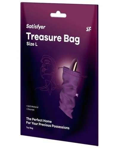 Pochette de Rangement Treasure Bag L Violet sextoys et accessoires sur La Boutique du Hard