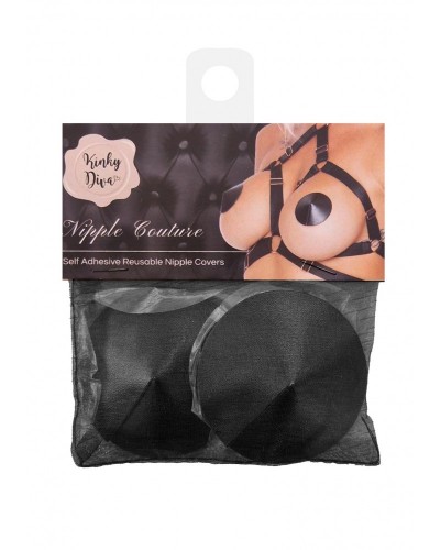 Cache-Tétons Satin Nipple Couture Noir sextoys et accessoires sur La Boutique du Hard