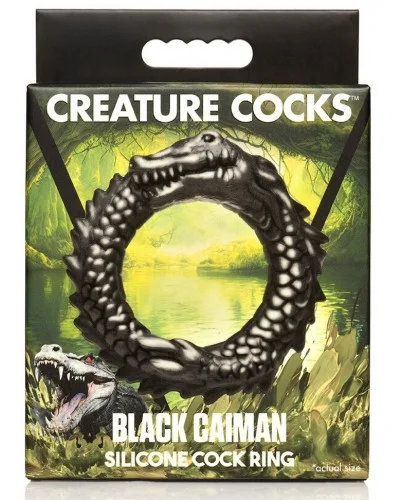 Cockring Black Caiman Noir sextoys et accessoires sur La Boutique du Hard