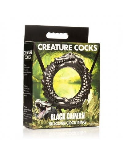 Cockring Black Caiman Noir sextoys et accessoires sur La Boutique du Hard