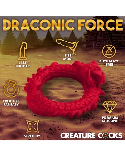 Cockring Rise of The Dragon Rouge sextoys et accessoires sur La Boutique du Hard