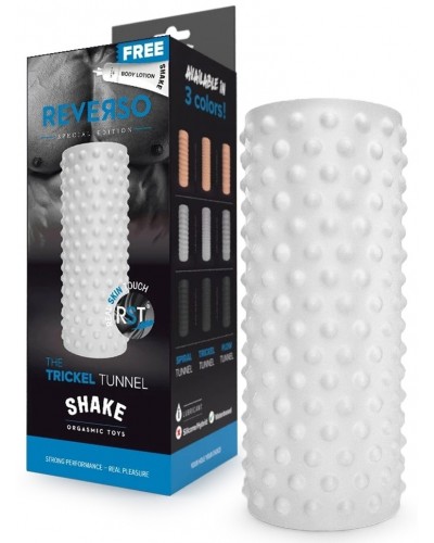 Masturbateur The Trickel Tunnel Shake Reverso Blanc sextoys et accessoires sur La Boutique du Hard