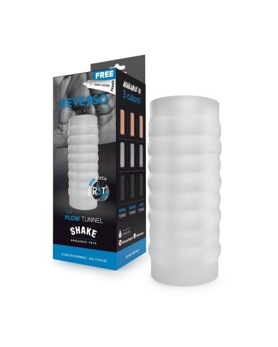 Masturbateur The Flow Tunnel Shake Reverso Blanc sextoys et accessoires sur La Boutique du Hard