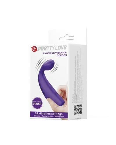 Gaine de Doigt Vibrante Gorgon Pretty Love 10.5 x 2cm Violet sextoys et accessoires sur La Boutique du Hard