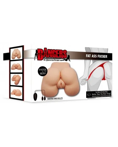 Masturbateur Réaliste Vibrant Fat Ass 2 Entrées sextoys et accessoires sur La Boutique du Hard