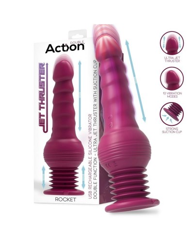 Gode Vibrant Va-et-Vient Rocket 13 x 4.2cm sextoys et accessoires sur La Boutique du Hard