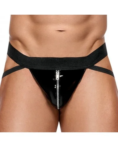 Jockstrap VINYL STRAP Noir sextoys et accessoires sur La Boutique du Hard