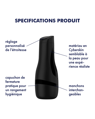 Masturbateur Satisfyer Men Classic Noir pas cher