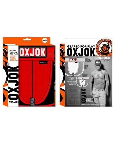 Jockstrap Oxjok Slingjock Rouge sextoys et accessoires sur La Boutique du Hard