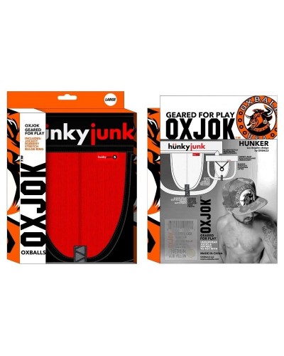 Jockstrap Oxjok Hunker Rouge sextoys et accessoires sur La Boutique du Hard