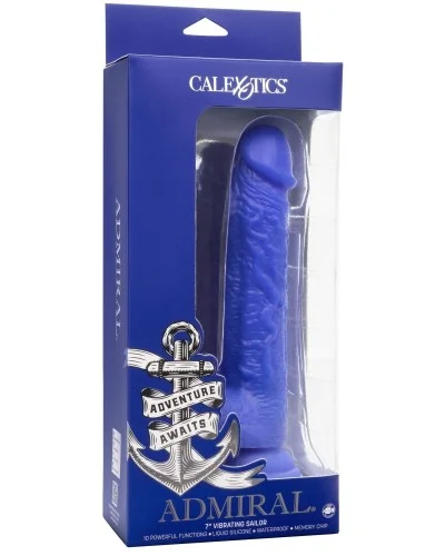 Gode vibrant Admiral 14 x 3.7 cm Bleu sextoys et accessoires sur La Boutique du Hard