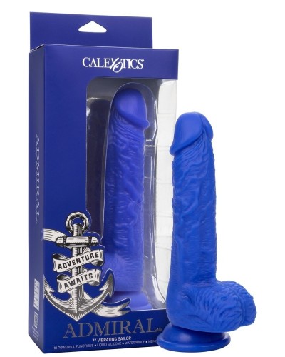 Gode vibrant Admiral 14 x 3.7 cm Bleu sextoys et accessoires sur La Boutique du Hard