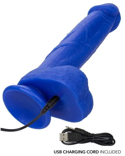 Gode vibrant Captain 16 x 4 cm Bleu sextoys et accessoires sur La Boutique du Hard