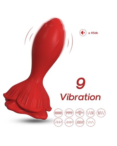 Plug Vibrant Roses Petals 7 x 3cm sextoys et accessoires sur La Boutique du Hard