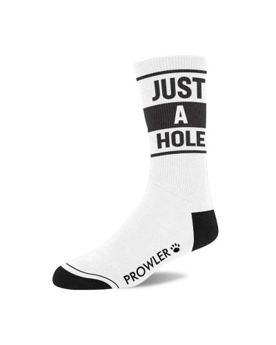 Chaussettes JUST A HOLE Blanches sextoys et accessoires sur La Boutique du Hard