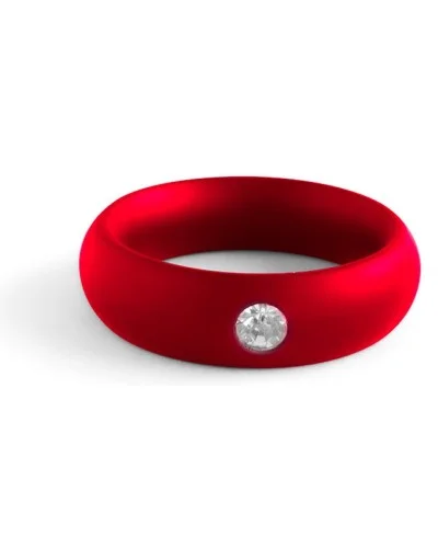 Cockring en métal Donut Strass Rouge sextoys et accessoires sur La Boutique du Hard