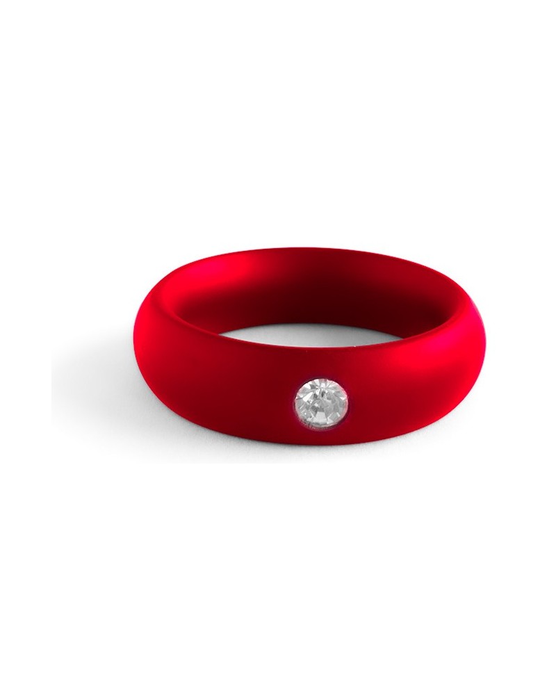 Cockring en métal Donut Strass Rouge sextoys et accessoires sur La Boutique du Hard