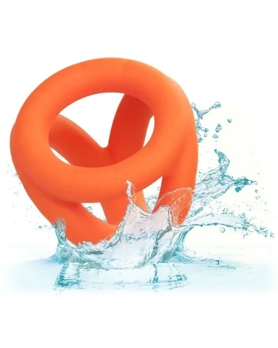 Ballstretcher en silicone Alpha Tri-Ring 38 mm Orange sextoys et accessoires sur La Boutique du Hard