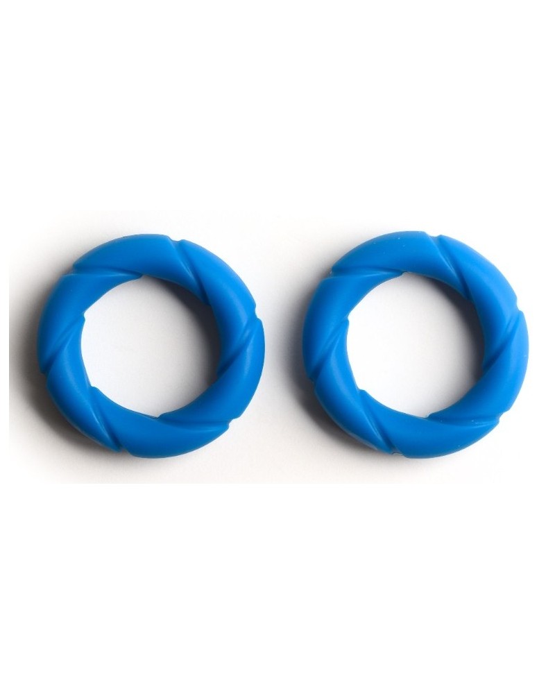 Lot de 2 Cockrings Ready Rings Bleus sextoys et accessoires sur La Boutique du Hard