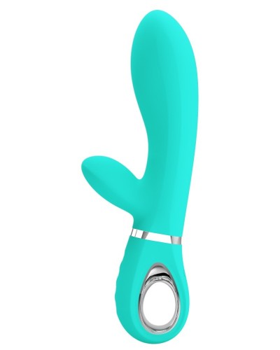 Vibro Rabbit Thomas 11 x 3.8cm Turquoise sextoys et accessoires sur La Boutique du Hard