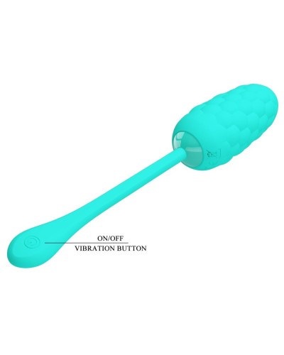 Oeuf Vibrant Marina 8 x 3.3cm Turquoise sextoys et accessoires sur La Boutique du Hard