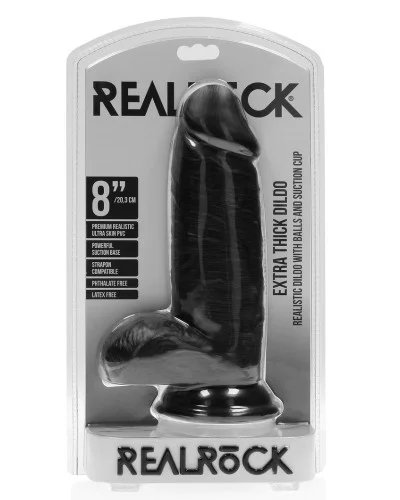 Gode Extra Thick 16 x 6cm Noir sextoys et accessoires sur La Boutique du Hard