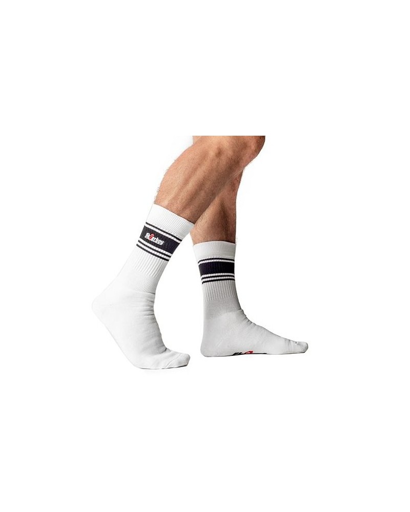 Chaussettes blanches Sk8erboy Deluxe Blanc-Noir sextoys et accessoires sur La Boutique du Hard