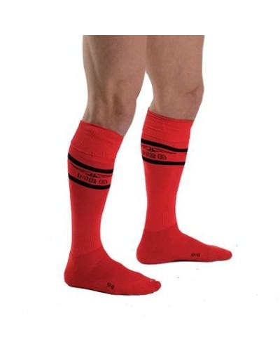 Chaussettes hautes URBAN FOOTBALL SOCKS Rouge-Noir sextoys et accessoires sur La Boutique du Hard