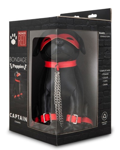 Chien en Simili Captain Chains 24cm Noir sextoys et accessoires sur La Boutique du Hard