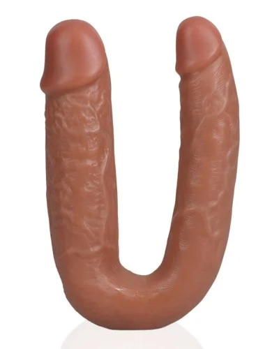 Double Gode U Shape 12 x 3cm Marron sextoys et accessoires sur La Boutique du Hard