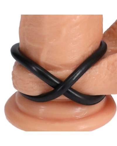 Lot de 3 Cockrings Gasket Noirs sextoys et accessoires sur La Boutique du Hard