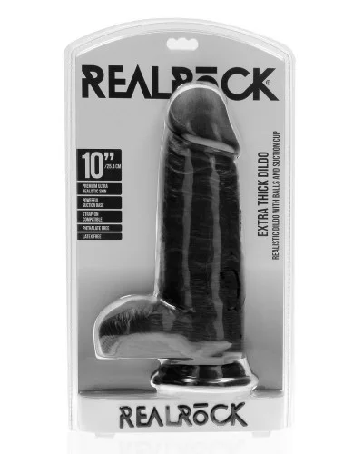 Gode Extra Thick 21 x 8cm Noir sextoys et accessoires sur La Boutique du Hard