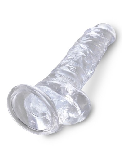 Gode transparent King Cock 18 x 4.7cm sextoys et accessoires sur La Boutique du Hard