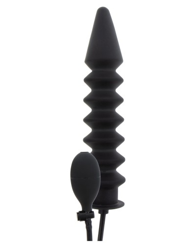 Gode gonflable Expert Ribbed 28 x 6 cm Noir sextoys et accessoires sur La Boutique du Hard