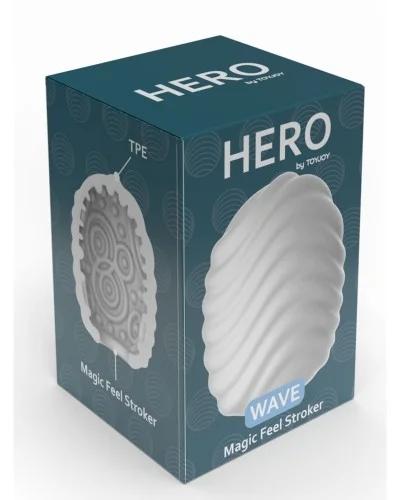 Oeuf de Masturbation Hero Wave Blanc sextoys et accessoires sur La Boutique du Hard