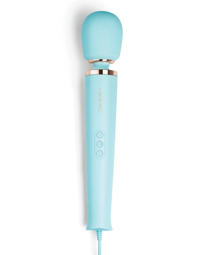 Wand Powerful Plug-In 34cm - Tête 62mm Bleu Ciel sextoys et accessoires sur La Boutique du Hard