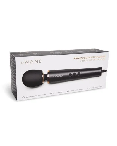 Wand Powerful Petite Plug-In 25cm Tête 47mm Noir sextoys et accessoires sur La Boutique du Hard