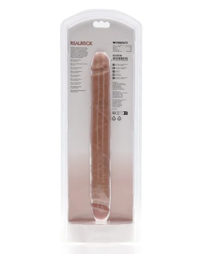 Double Gode Straight Slim 30.5 x 3.5cm Marron sextoys et accessoires sur La Boutique du Hard