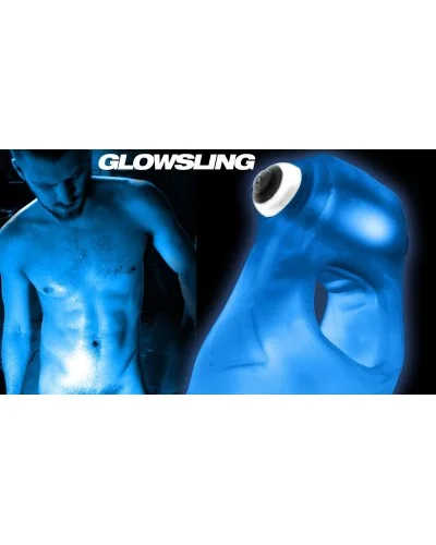 Ballstretcher lumineux Glowsling 30 mm Transparent sextoys et accessoires sur La Boutique du Hard