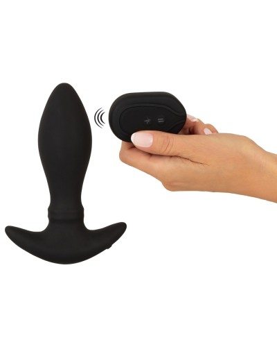 Plug vibrant Moving Rings Anos 14 x 4.8 cm Noir sextoys et accessoires sur La Boutique du Hard