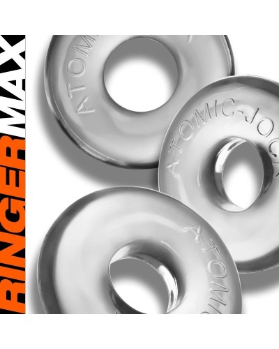 Lot de 3 Cockrings Ringer Max 20 mm Transparents sextoys et accessoires sur La Boutique du Hard