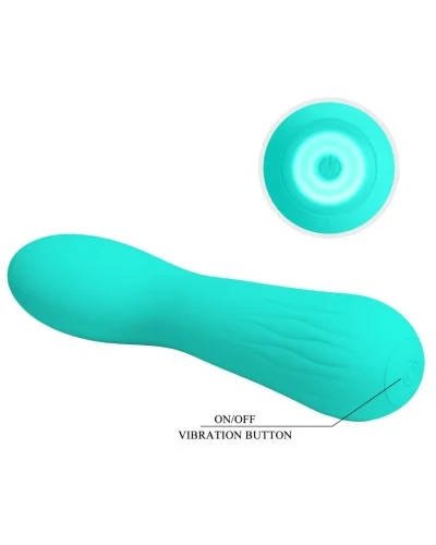 Stimulateur Prostatique Vibrant Faun 14 x 3.4cm Turquoise sextoys et accessoires sur La Boutique du Hard