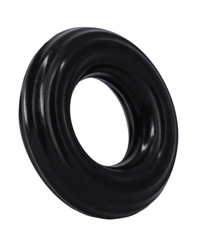 Cockring The Ribbed Donut 28 mm Noir sextoys et accessoires sur La Boutique du Hard