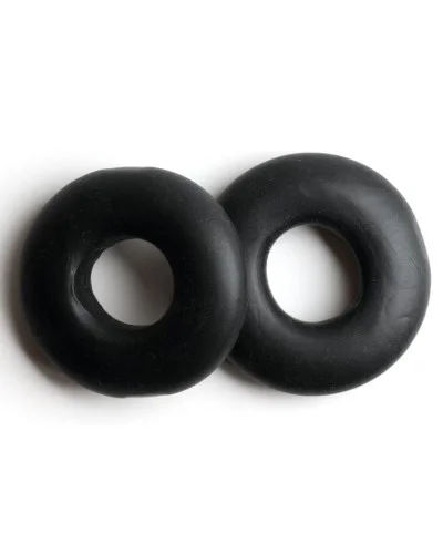 Lot de 2 Cockrings souples Stacker 20 mm Noirs sextoys et accessoires sur La Boutique du Hard